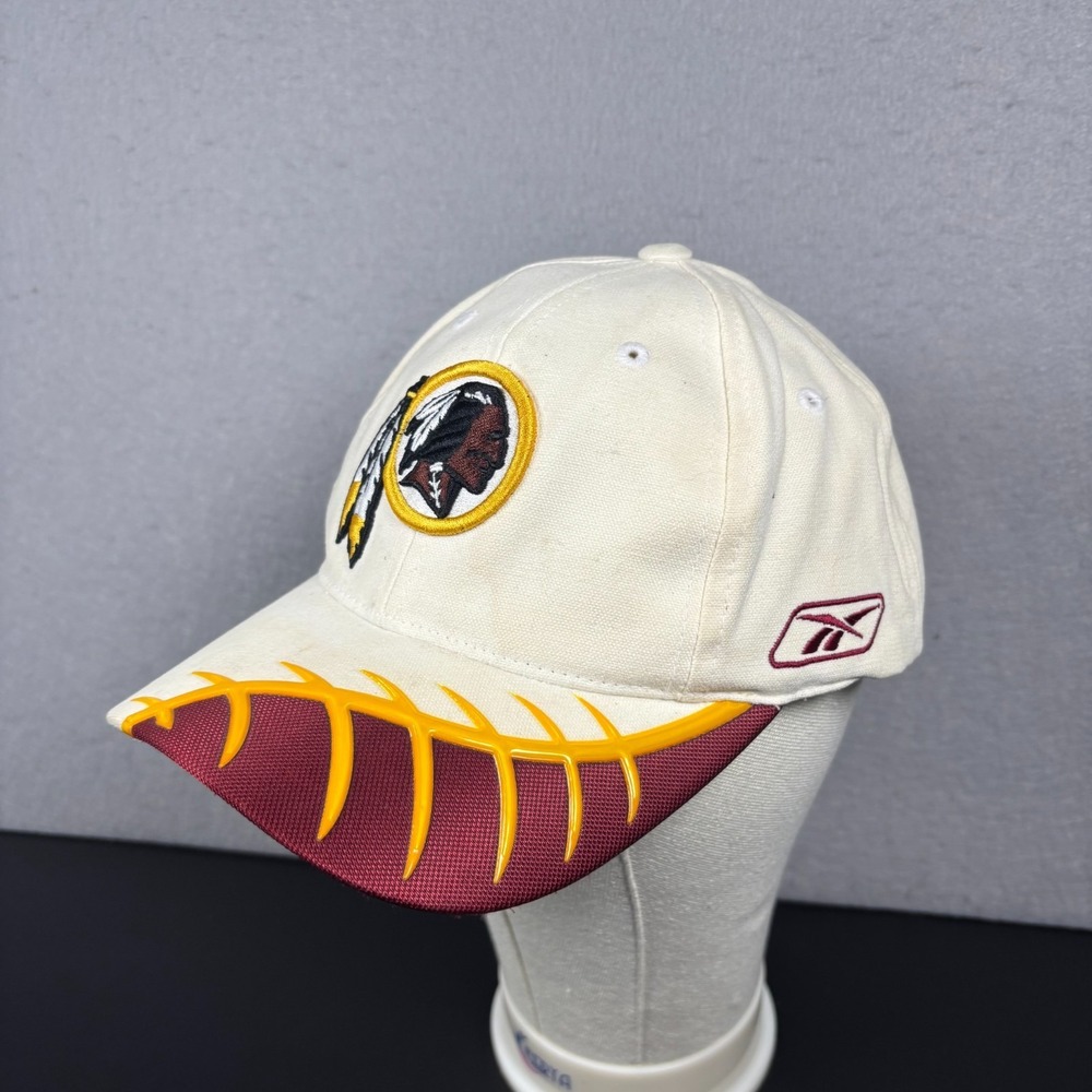 Redskins NFL Pro Line Reebok Cap Off White Hat Football‎ Unisex Adult Size Y2K